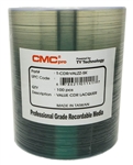 100 Pack CMC Pro powered by Taiyo Yuden Valueline Silver Lacquer CD-R in Tape Wrap