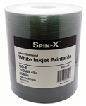 100 Pack Spin X Diamond White Inkjet CD-R (clear hub)