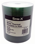 100 Pack Spin X White Thermal Printable CD-R (printable hub)