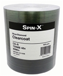 100 Pack Spin X Diamond Clear Coat CD-R