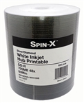 100 Pack 48X Spin X Diamond White Inkjet Printable CD-R (printable hub)
