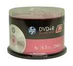 50 pack HP branded  Dual Layer DVD+R DL 8X