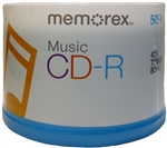 100 PackMemorex Branded Digital Audio Music CD-R