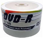 200 Pack PiData White Inkjet DVD-R (printable hub)