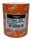 600 Pack Titan Silver Inkjet CD-R (printable hub)
